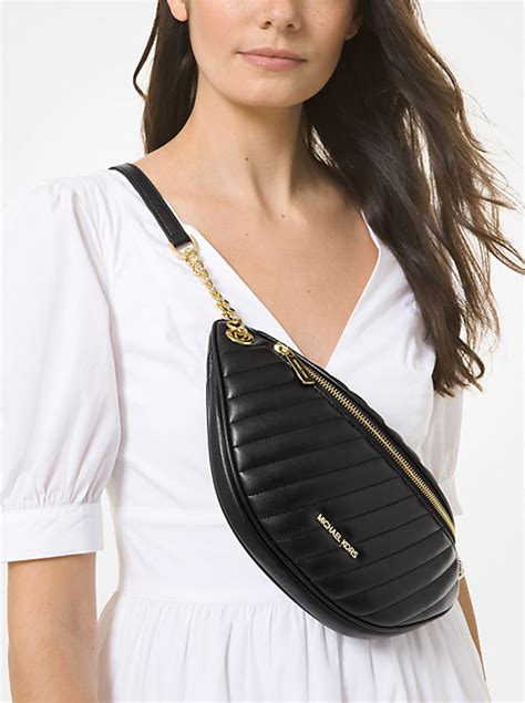 michael michael kors peyton large quilted belt bag|Peyton Large Quilted Belt Bag .